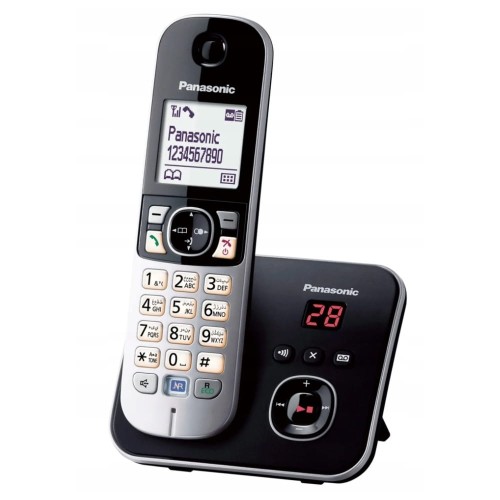 Telefon stacjonarny Panasonic bezprzewodowy 120 wpisów głośnomówiący