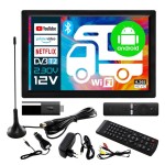 Telewizor SMART Android TV 16 cali WiFi BT USB HDMI DVBT2 230V 12V Netflix