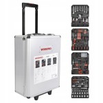 Zestaw narzędzi w walizce aluminiowej 1050 elementów walizka na kółkach