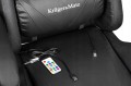 Fotel gamingowy kubełkowy obrotowy podświetlany LED RGB + podnóżek krzesło