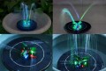 Fontanna solarna pływająca efekty RGB z pompą do oczka wodnego stawu 16cm