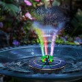 Fontanna solarna pływająca efekty RGB z pompą do oczka wodnego stawu 16cm