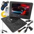 Odtwarzacz przenośny DVD obracany ekran 9 cali gry akumulator 12V USB SD