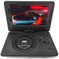 Odtwarzacz przenośny DVD obracany ekran 9 cali gry akumulator 12V USB SD
