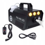 Wytwornica dymu 400 W generator mgły wydajna ZADYMIARKA DJ efekty LED PILOT