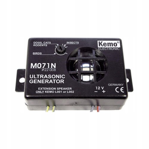 Odstraszacz KUN szkodników i gryzoni 12 V Kemo zasięg 40 m