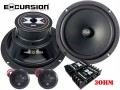 Głośniki samochodowe Excursion 20cm 300W ZESTAW głośnikowy 2 drożny 3ohm