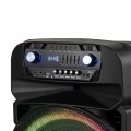 Kolumna głośnik Bluetooth 45cm 240W USB SD AUX FM 2x mikrofon akumulator