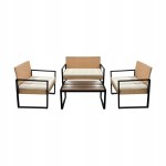 Meble ogrodowe zestaw mebli ogrodowych Teesa AMI jasno brązowy