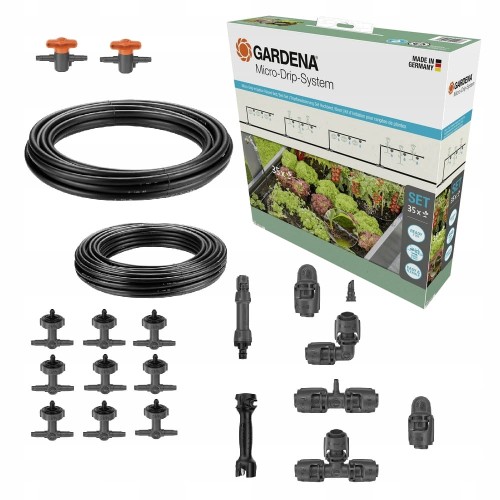 Nawadnianie kropelkowe Gardena MicroDrip zestaw do nawadniania kropelkowego