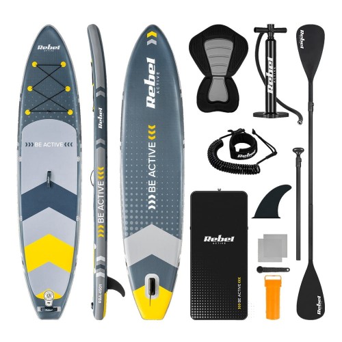 Deska do pływania SUP z siedziskiem pompowana 350x80x15cm do 170kg zestaw