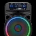 Kolumna głośnik Bluetooth 45cm 240W USB SD AUX FM 2x mikrofon akumulator