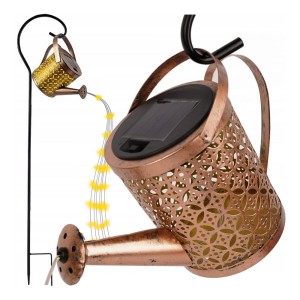 Lampa solarna ogrodowa LED konewka girlanda XXL z czujnikiem zmierzchu