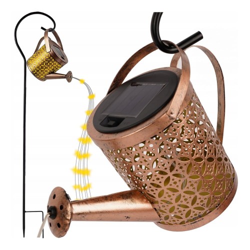 Lampa solarna ogrodowa led konewka girlanda xxl z czujnikiem zmierzchu