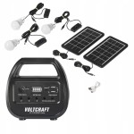 Powerbank solarny magazyn energii 15000mAh 2x panel słoneczny latarka USB C