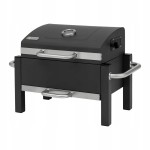 Grill węglowy PRZENOŚNY stołowy TERMOMETR ruszt 31 x 42 cm pokrywa UCHWYTY