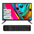 Telewizor do kampera 12V Kiano 24 cale DVBT2 DVBS2 DVBC Ci VGA USB HDMI