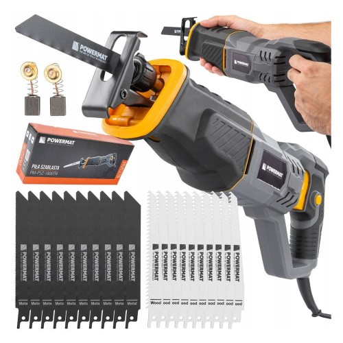 Piła szablasta mocna wyrzynarka elektryczna lisi ogon 1800W 20x nóż zestaw