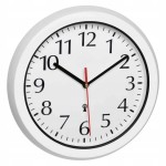 Zegar ścienny sterowany radiowo BIAŁY 30cm do wilgotnych pomieszczeń DCF77