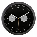 Zegar ścienny sterowany radiowo 26cm auto czas DCF77 higrometr termometr