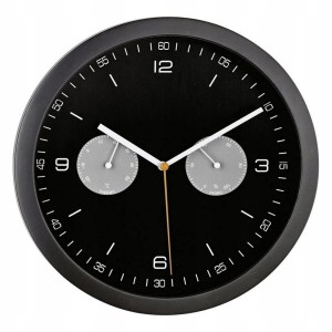 Zegar ścienny sterowany radiowo 26cm auto czas DCF77 HIGROMETR TERMOMETR