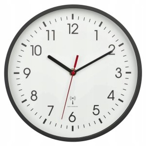 Zegar ścienny sterowany radiowo 24,5cm auto czas DCF77