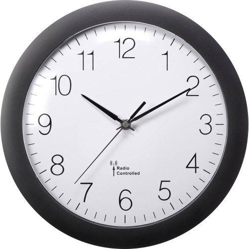 Zegar ścienny sterowany radiowo 30cm auto czas DCF77