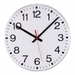 Zegar ścienny sterowany radiowo BIAŁY 30cm auto czas DCF77