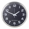 Zegar ścienny sterowany radiowo 40cm DCF77 aluminium