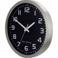 Zegar ścienny sterowany radiowo 40cm DCF77 aluminium