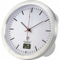 Zegar ścienny sterowany radiowo 17cm DCF77 pomiar TEMPERATURY przyssawka