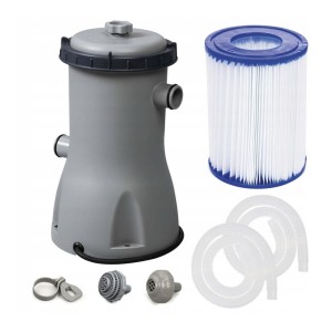 Pompa do basenu filtrująca basenowa 3028 l/h wąż filtr złączki Bestway