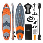 Deska do pływania SUP z siedziskiem pompowana 335x84x15cm do 170kg wiosło