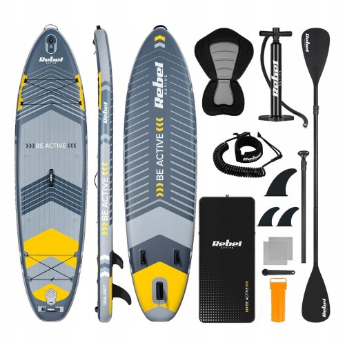 Deska do pływania SUP z siedziskiem pompowana 335x84x15cm do 170kg wiosło