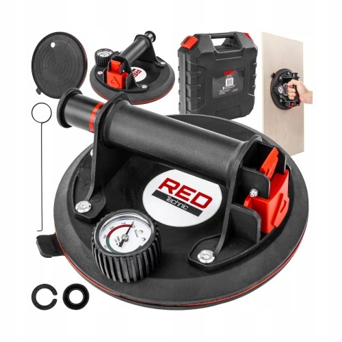 Przyssawka próżniowa chwytak uchwyt do glazury manometr udźwig 190 kg