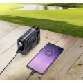 Radio solarne dynamo awaryjne FM AM KW powerbank na korbkę latarka surwiwal