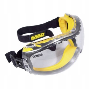 Okulary ochronne robocze gogle przeciwodpryskowe DeWALT anty-mgłowe EN166
