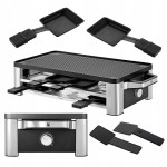 Grill elektryczny 1500 W Raclette WMF 8 patelni DWUSTRONNA PŁYTA