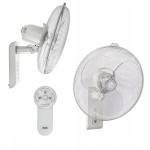 Wentylator ścienny 44 cm OSCYLACJA 3 tryby PILOT regulacja 54 W