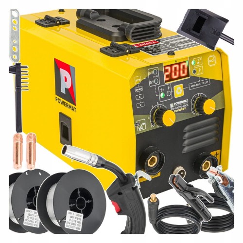 Spawarka inwertorowa Migomat MIG MAG MMA FLUX TIG LIFT 200A Synergia 2xDRUT