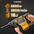 Młot udarowy obrotowy SDS MAX 2800W 18J walizka zestaw regulacja obrotów