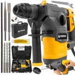 Młot udarowy młotowiertarka udar SDS+ 2600W 5,5J walizka 3x wiertło duta