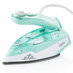 Żelazko turystyczne parowe składane podróżne Eta 1100W 110V 240V ceramiczne