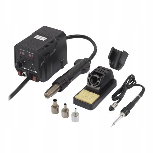 Stacja lutownicza LUTOWNICA hot air 2 w 1 na gorące powietrze 480 stopni