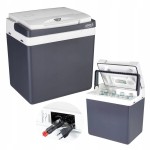 Lodówka turystyczna SAMOCHODOWA 25 L uchwyt 12 V i 230 V