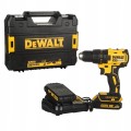 Wiertarko wkrętarka DeWalt zestaw 2 akumulatory 18V 1.5Ah ładowarka walizka
