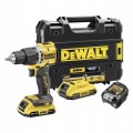 Wiertarko wkrętarka UDAROWA zestaw 2 akumulatory 18V 2Ah DEWALT walizka