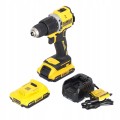Wiertarko wkrętarka UDAROWA zestaw 2 akumulatory 18V 2Ah DEWALT walizka