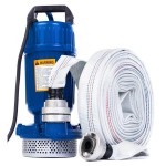 Pompa wody ZATAPIALNA sitko 2600 W 12500l/h WĄŻ 20 metrów 1 cal