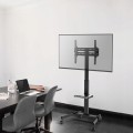 Mobilny uchwyt do telewizora regulowany stojak z półką kółka 32 - 55''